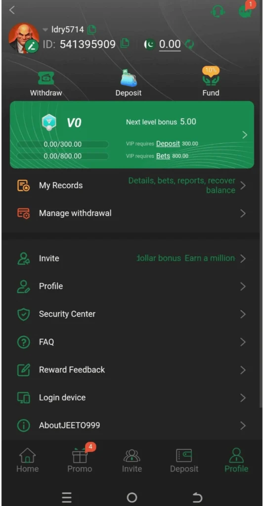 Jeeto999 Game Profile